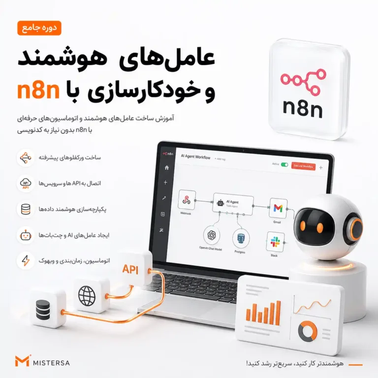 دوره عامل‌های هوشمند، محیط‌های کاری و خودکارسازی با n8n