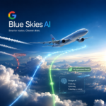 تصویر شاخص خبر پروژه Blue Skies گوگل برای بهینه‌سازی مسیر پرواز با هوش مصنوعی