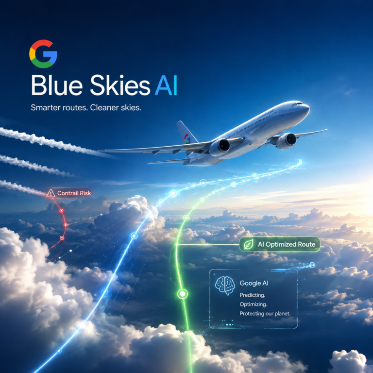 پروژه Blue Skies گوگل برای کاهش اثر اقلیمی پروازها آغاز شد