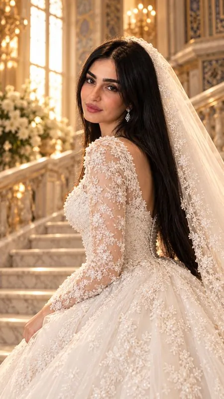 عروس پرتره سه‌رخ عمارت لوکس