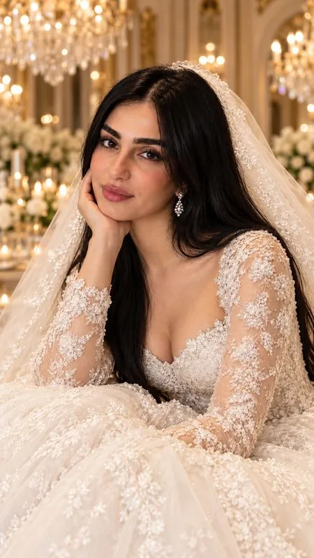 عروس پرتره تالار مجلل