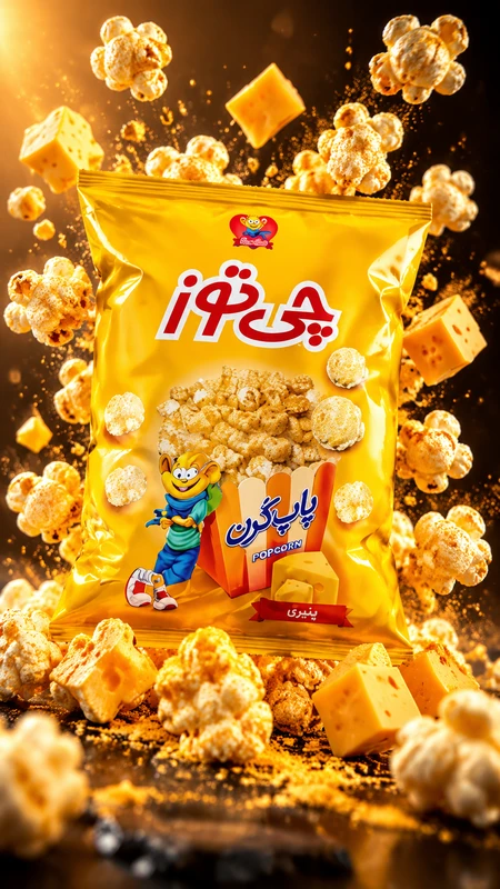 پاپ‌کورن چی توز پنیری انفجار زرد سینمایی