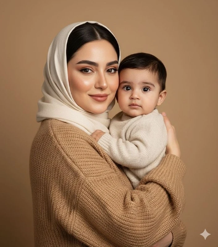 آغوش مادر و بچه